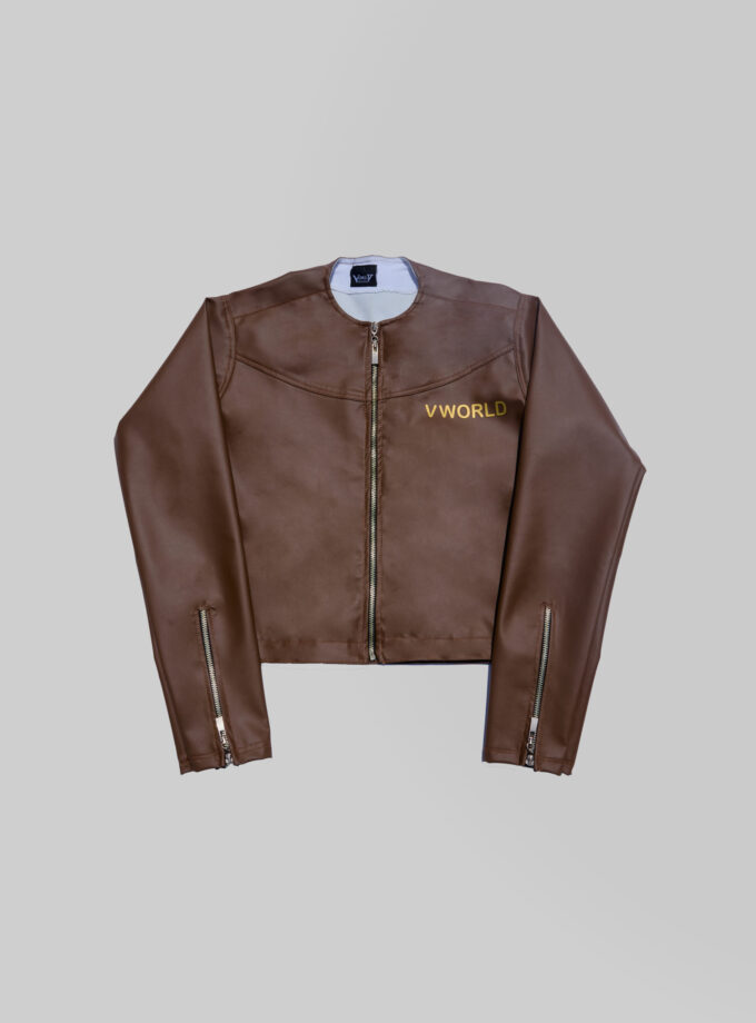 VWF-PY-041 LEATHER BIKER JACKET